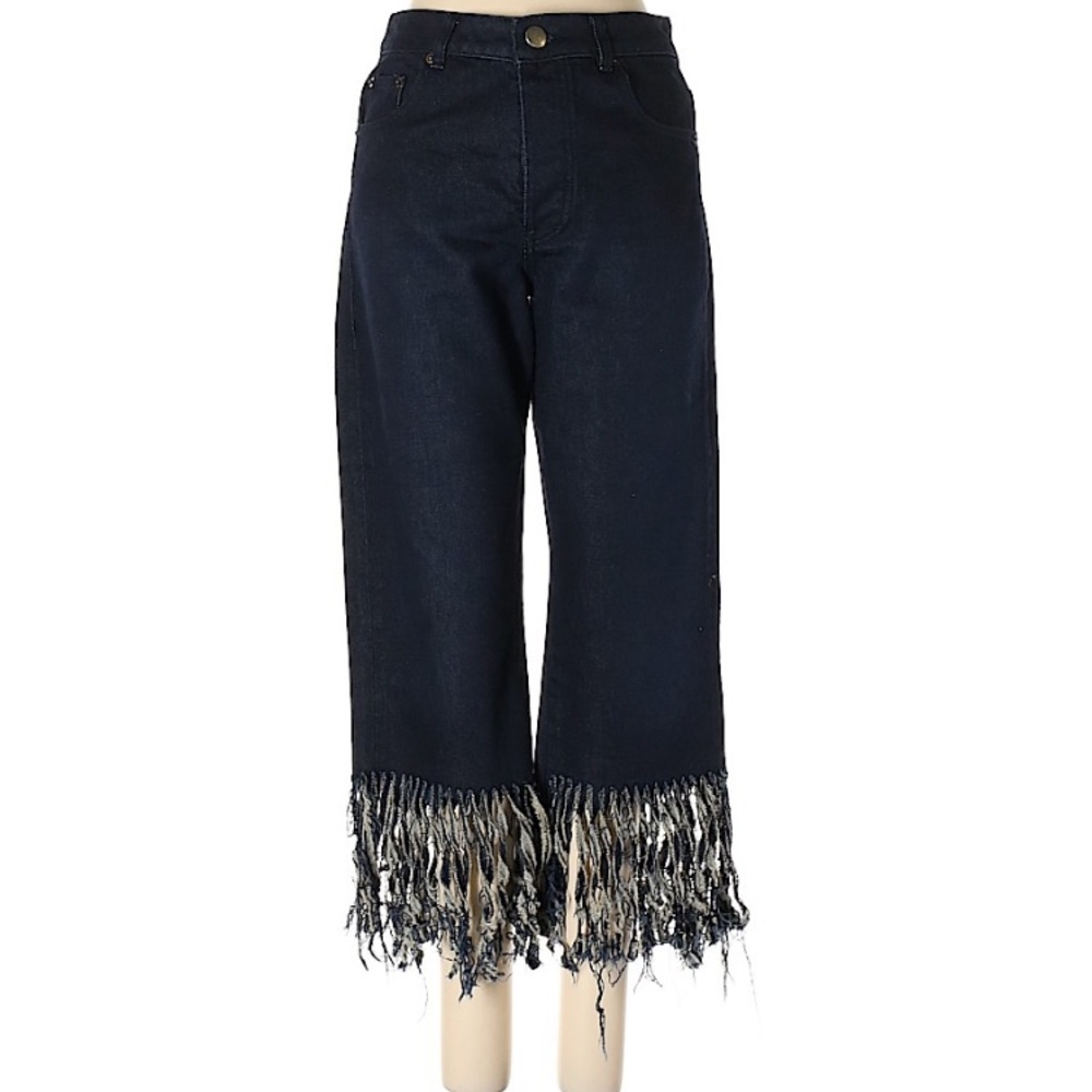 ASOS Fringe High Waisted Jeans - Picture 1 of 2